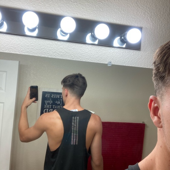 NWT Adidas Mens Black Supernova Running Tank Top - Picture 3 of 5